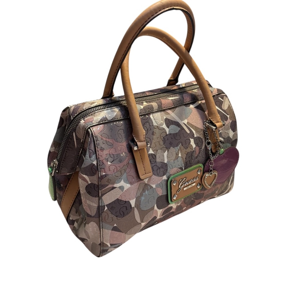 🔥Guess Multicolor Camouflage Satchel - Picture 3 of 14